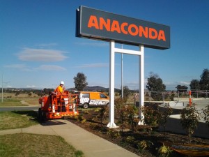Anaconda signage